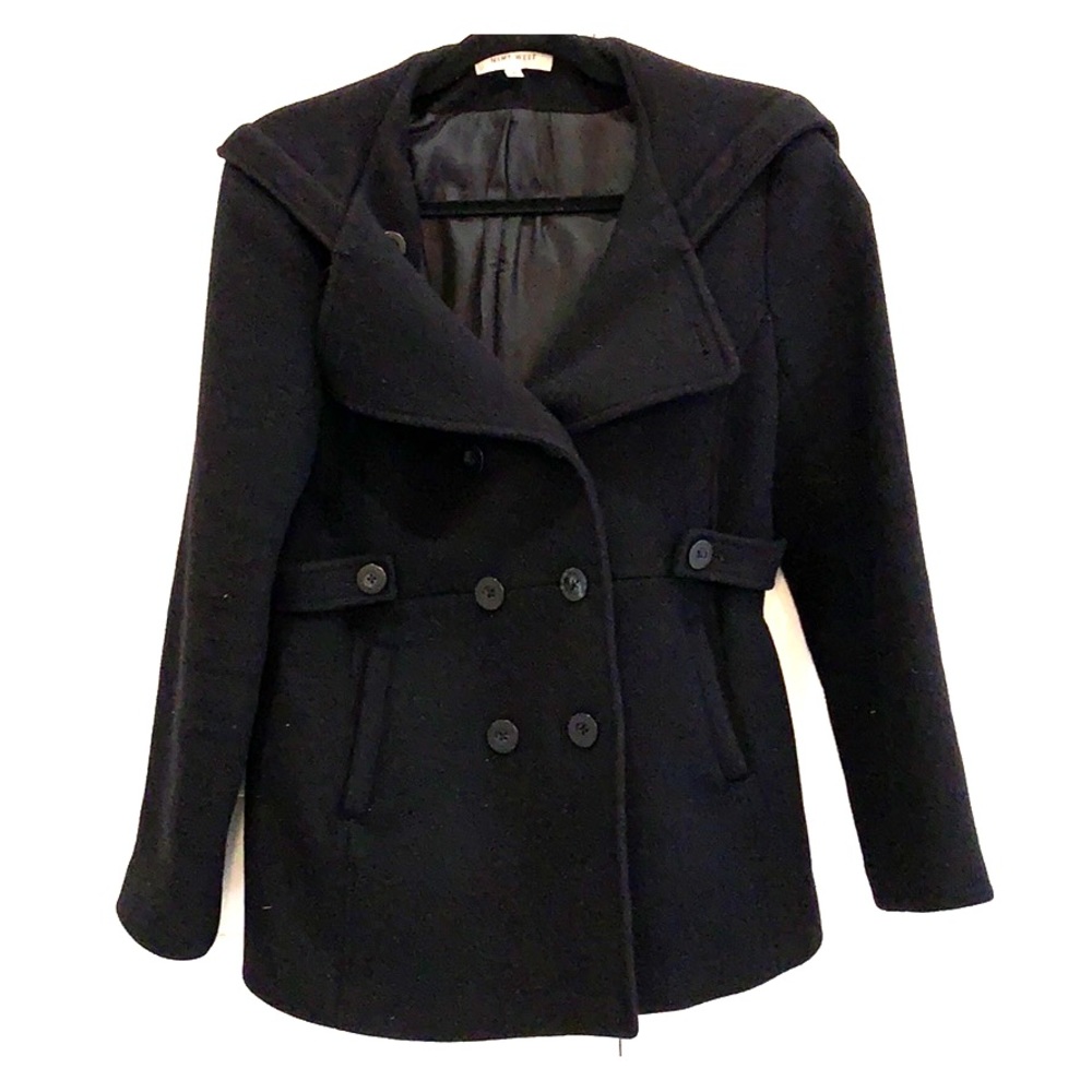 Nine West black peacoat